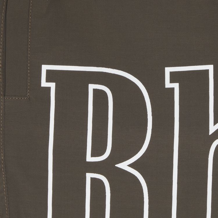 Rhude Logo Swim Trunk Dark Grey
