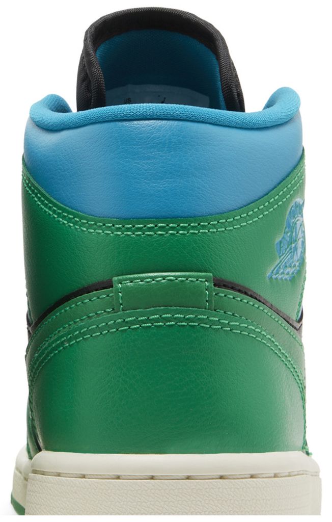 Wmns Air Jordan 1 Mid Lucky Green Aquatone