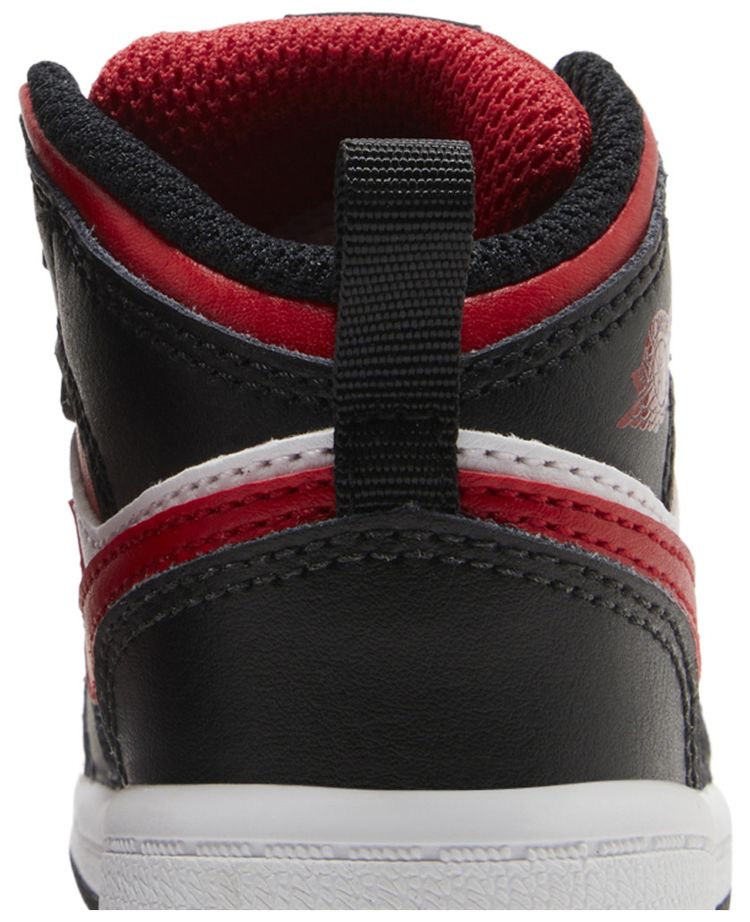 Air Jordan 1 Mid TD Black Fire Red