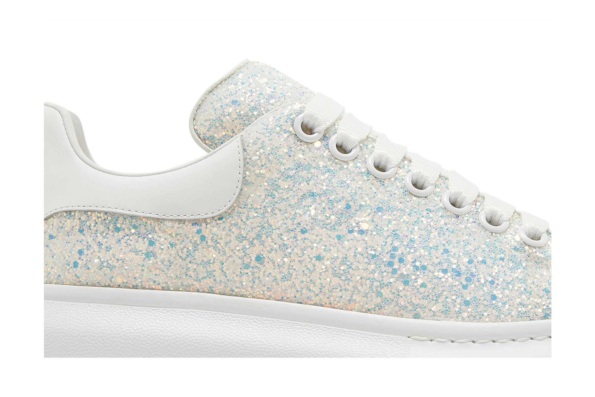 Buy Alexander McQueen Wmns Oversized Sneaker Silver Glitter 558944 W4SA1 8316 GOAT CA
