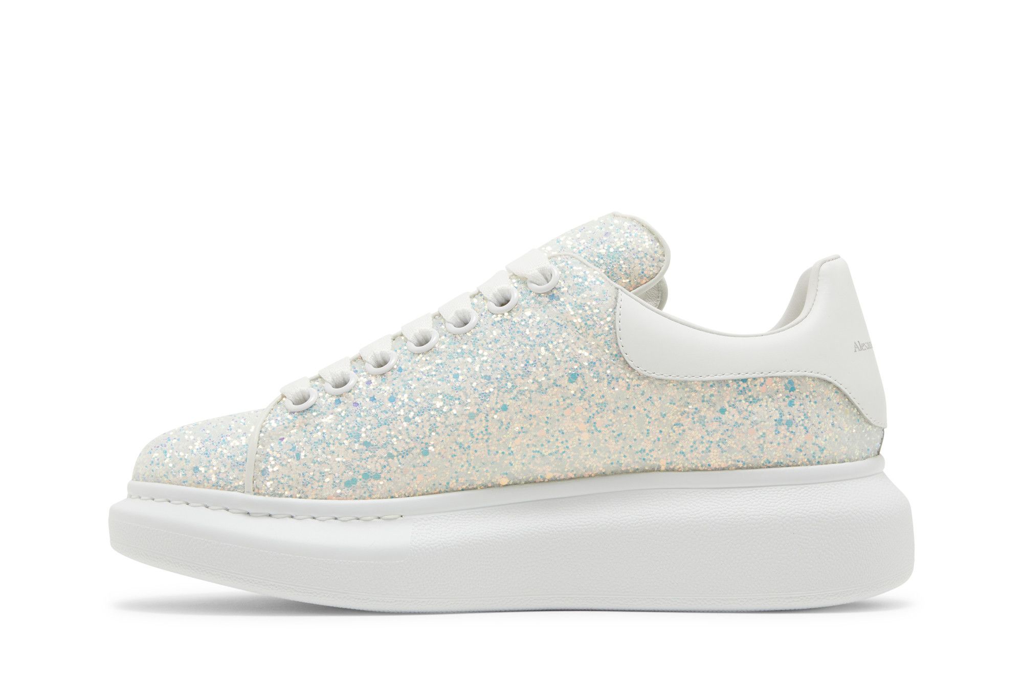 Silver glitter alexander mcqueen's best sale