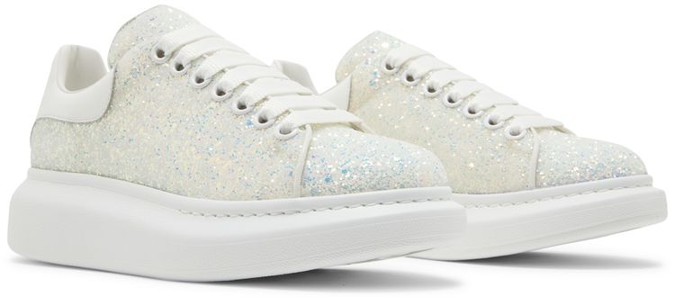 Alexander McQueen Wmns Oversized Sneaker Silver Glitter