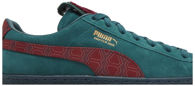 Puma Dapper Dan x Suede Jacquard Print   Varsity Green