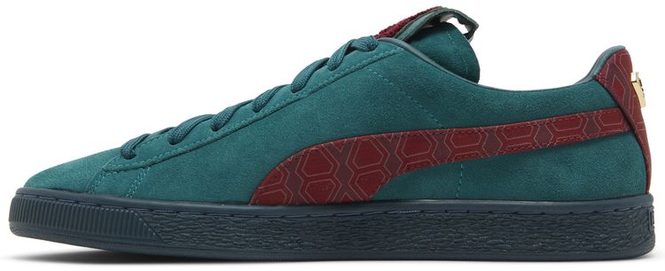 Puma Dapper Dan x Suede Jacquard Print   Varsity Green