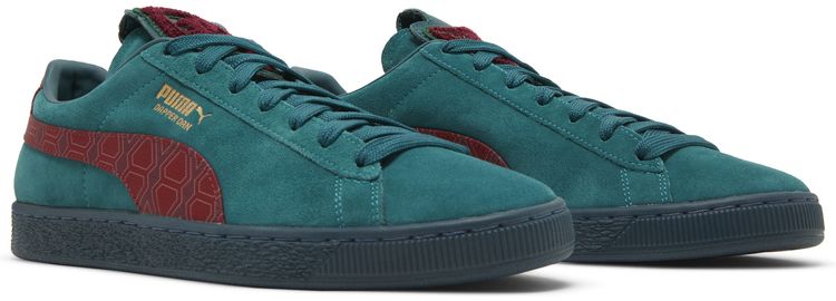 Puma Dapper Dan x Suede Jacquard Print   Varsity Green