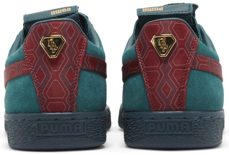 Puma Dapper Dan x Suede Jacquard Print   Varsity Green