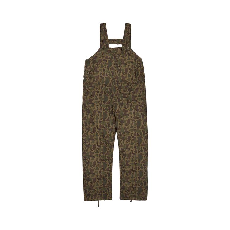 Engineered Garments 65oz Flat Twill Overalls Olive Camo