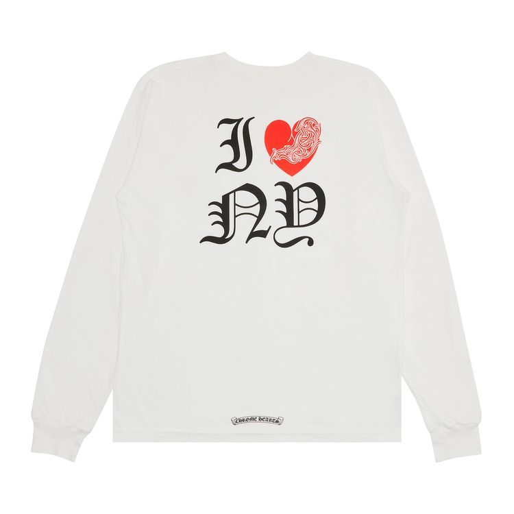 Chrome Hearts I Heart NY Long Sleeve T Shirt White