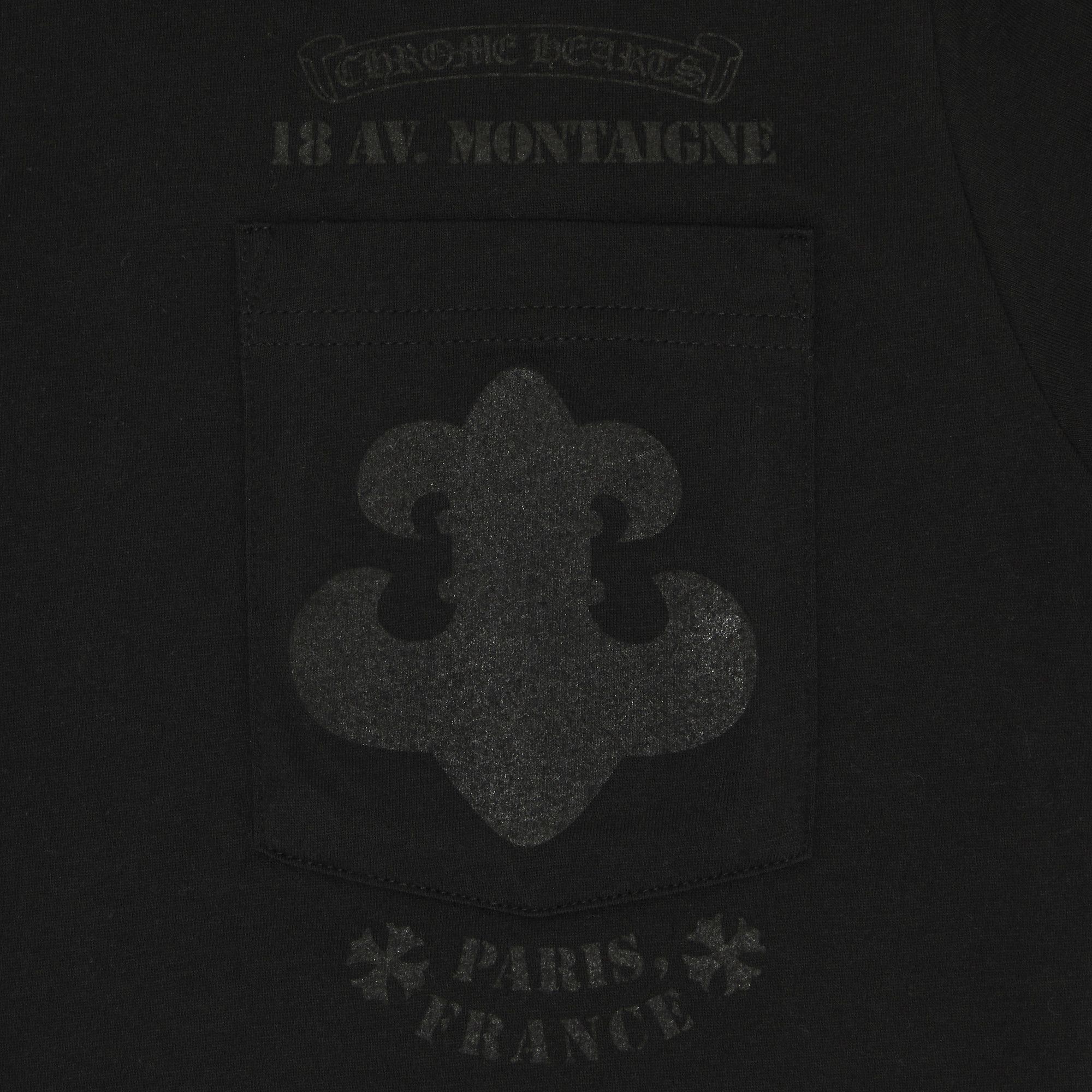 CHROME HEARTS Paris コットン Tシャツ【ランク:A】 Buy Chrome Hearts Paris Exclusive Long-Sleeve T-Shirt 'Black