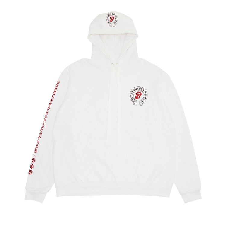 Chrome Hearts x Rolling Stone Lips Online Exclusive Hoodie 'White'