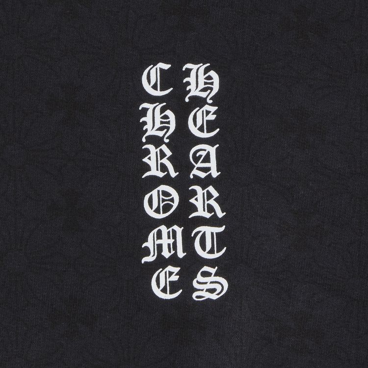 Chrome Hearts Plus Cross Allover Print Horseshoe Logo Hoodie Black