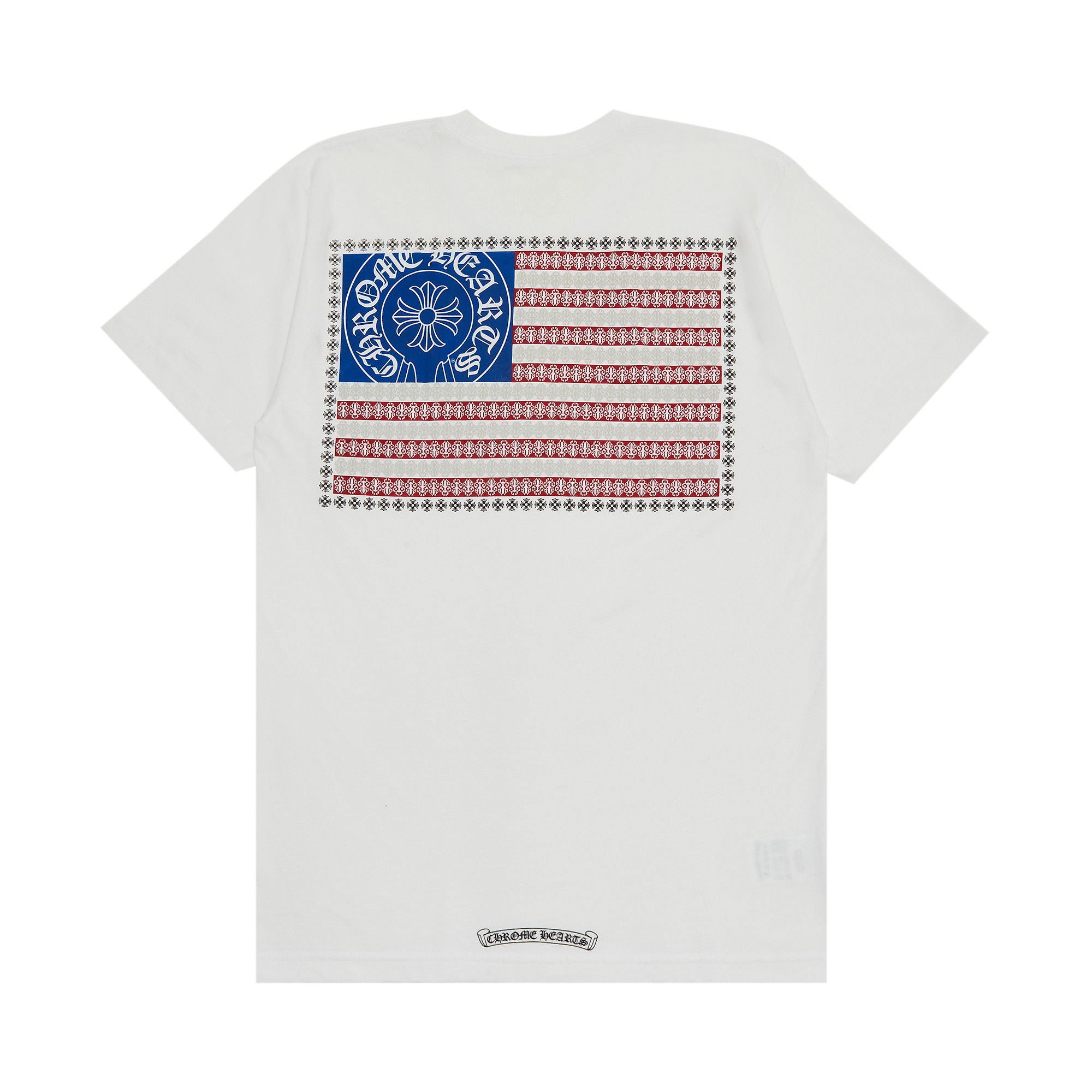 Buy Chrome Hearts American Flag Dagger T-Shirt 'White