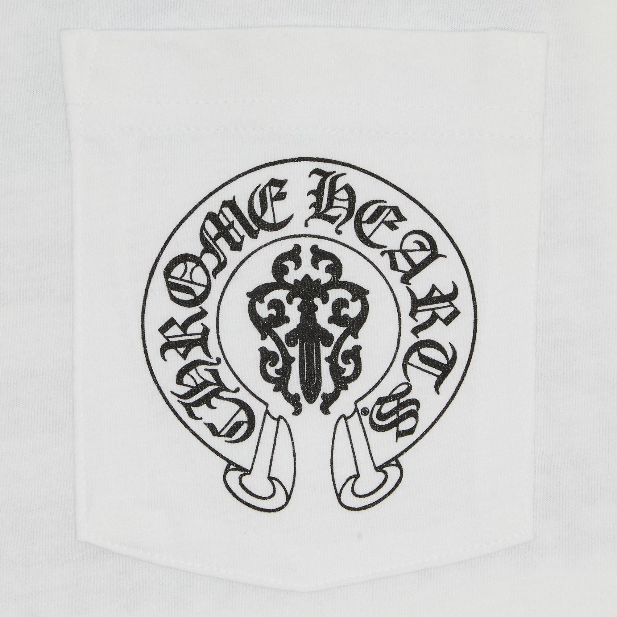 Buy Chrome Hearts American Flag Dagger T-Shirt 'White