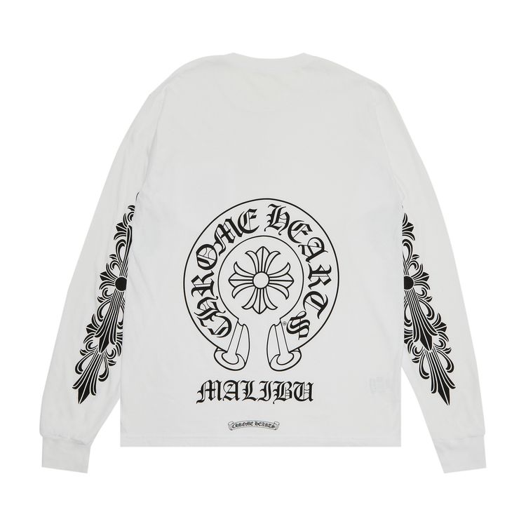 Chrome Hearts Malibu Exclusive Long Sleeve T Shirt White
