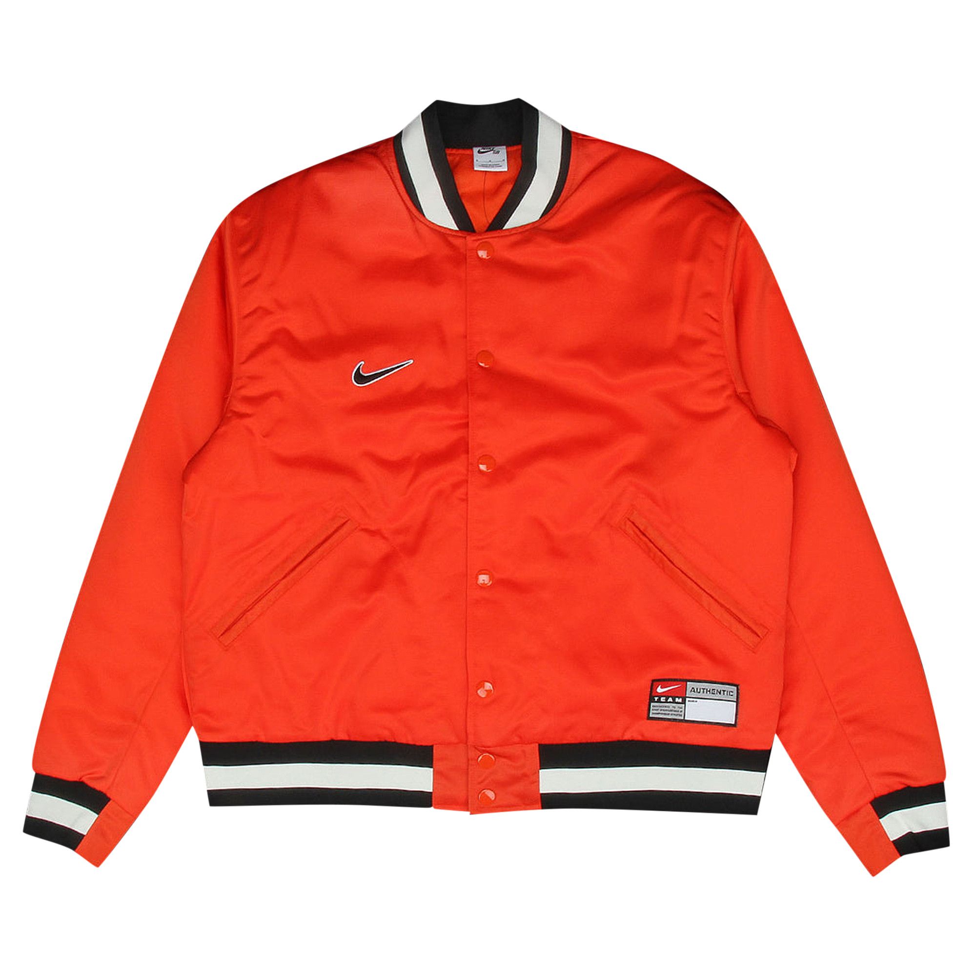 Size xs Nike SB x MLB Varsity Skate Jacket Team Orange Black Sail White