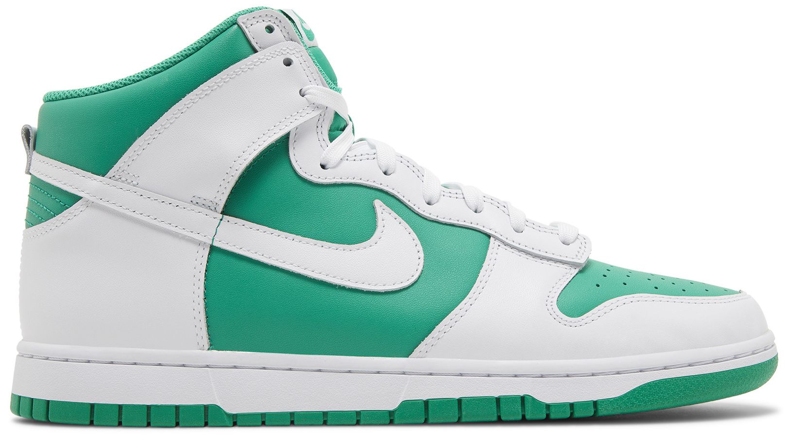green & white dunks