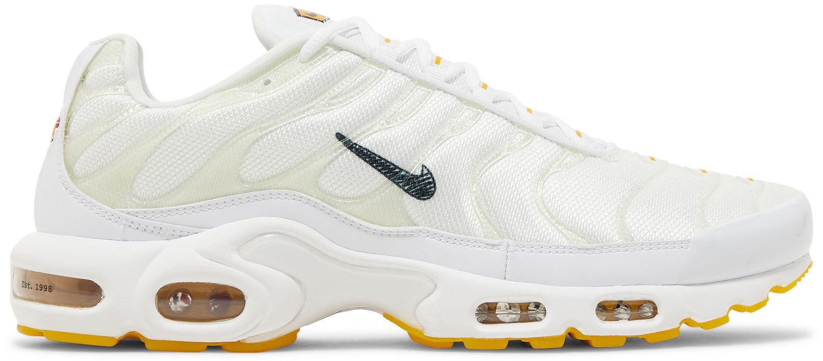 yellow and white air max plus
