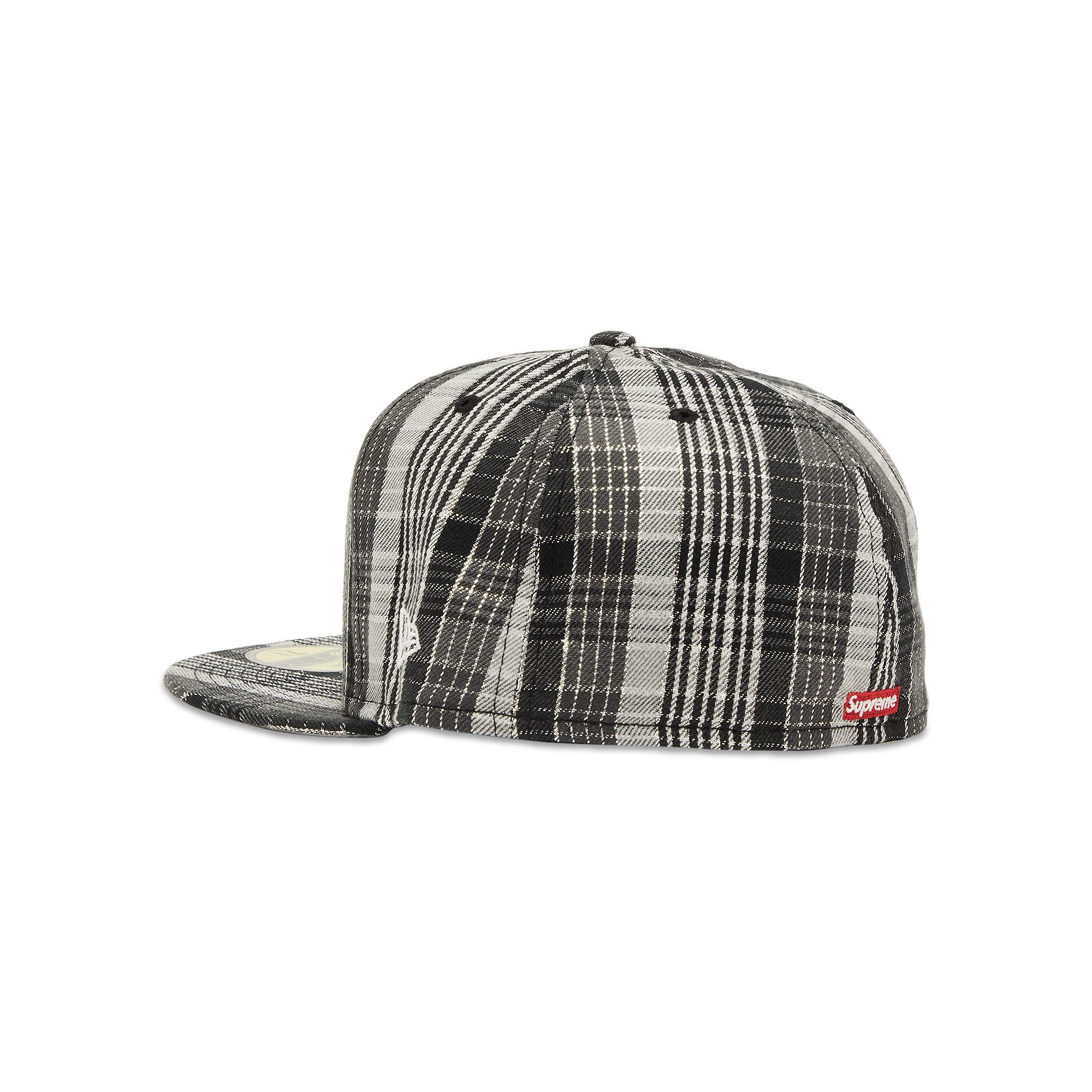 帽子 Supreme llic Plaid S Logo New Era Supreme Metallic Plaid S Logo New Era (SS23) - $50