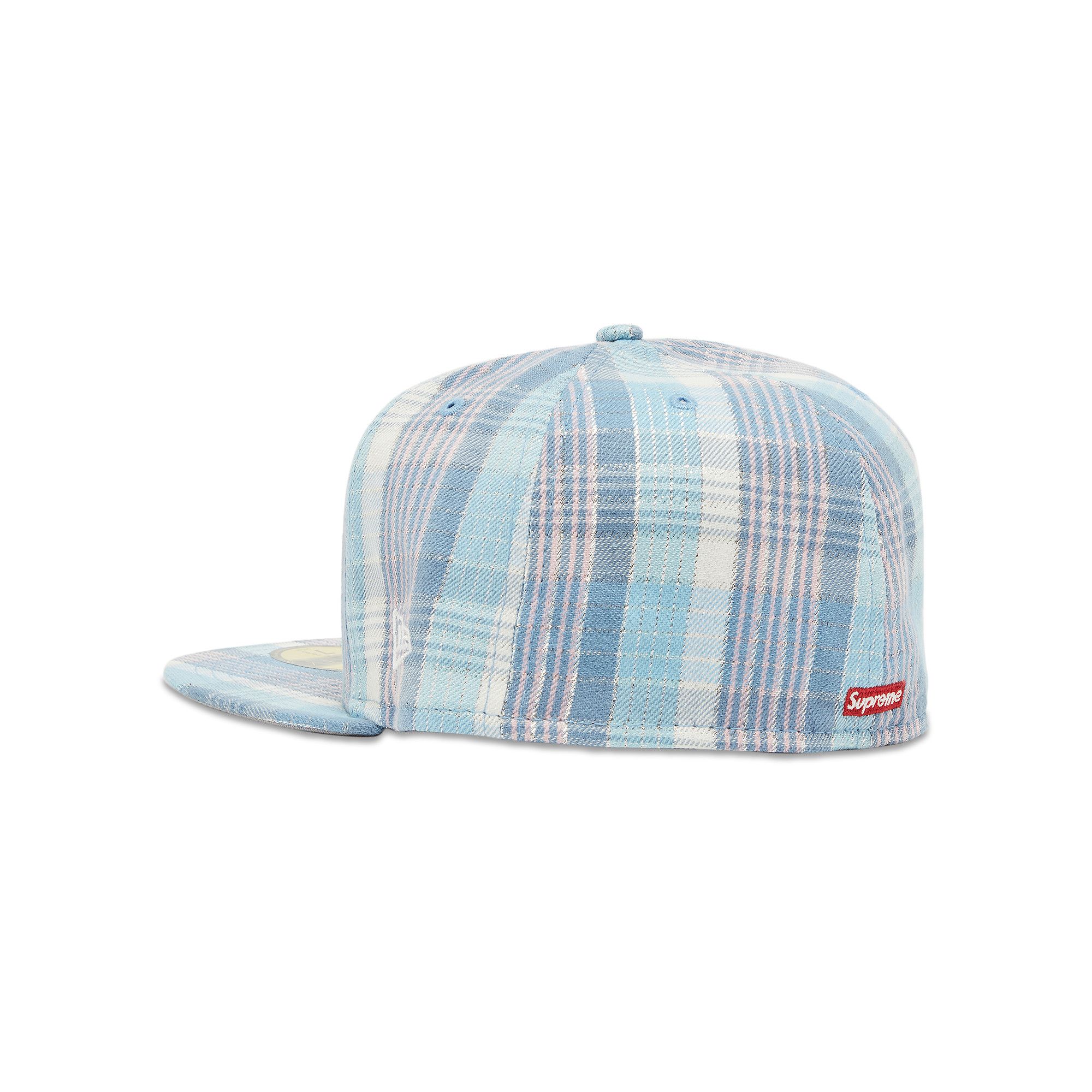 帽子 Supreme llic Plaid S Logo New Era Supreme Metallic Plaid S Logo New Era (SS23) - $50