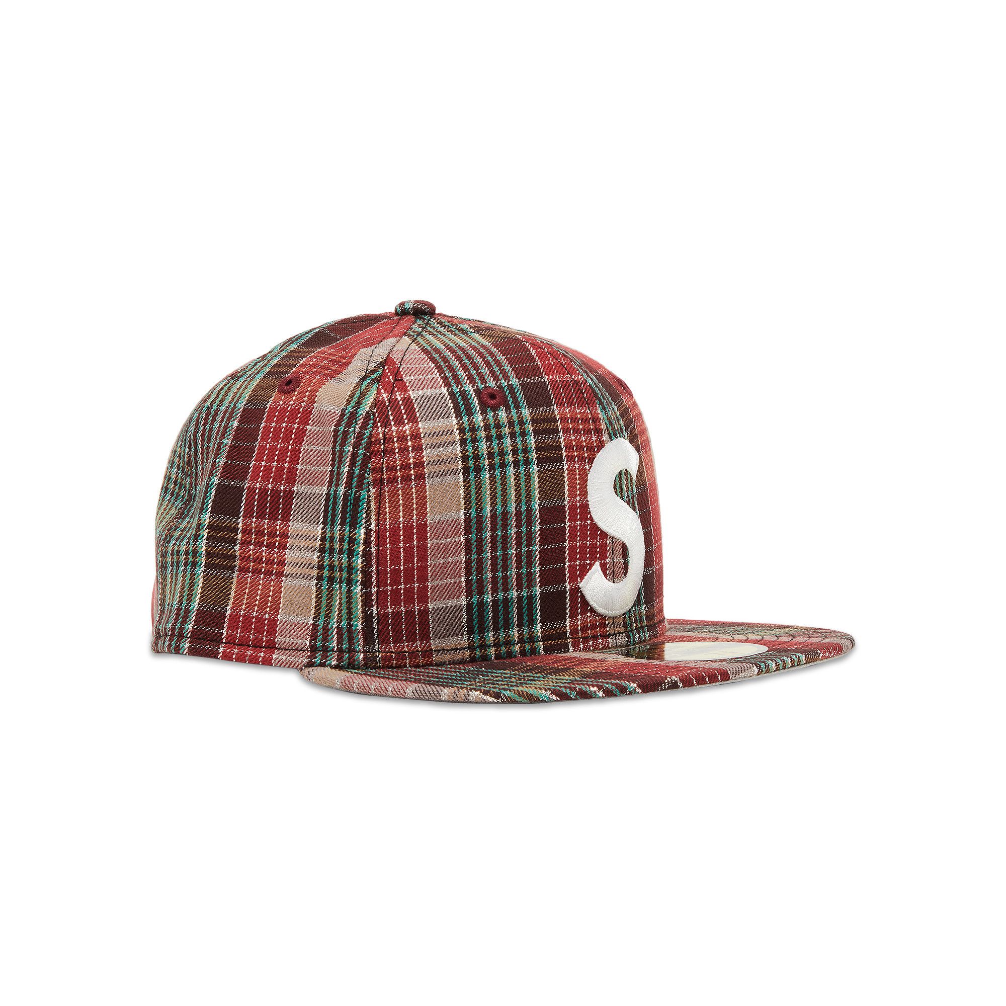 帽子 Supreme llic Plaid S Logo New Era Supreme Metallic Plaid S Logo New Era Hat Brown - SS23 - US