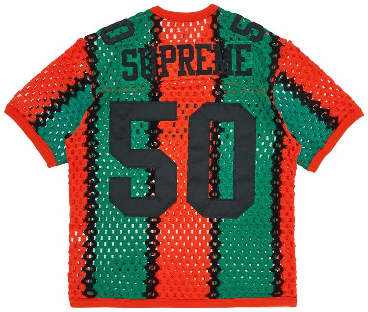 Supreme Crochet Football Jersey Orange