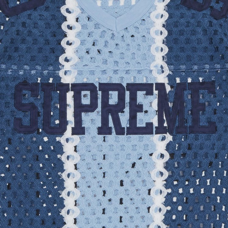 Supreme Crochet Football Jersey Slate