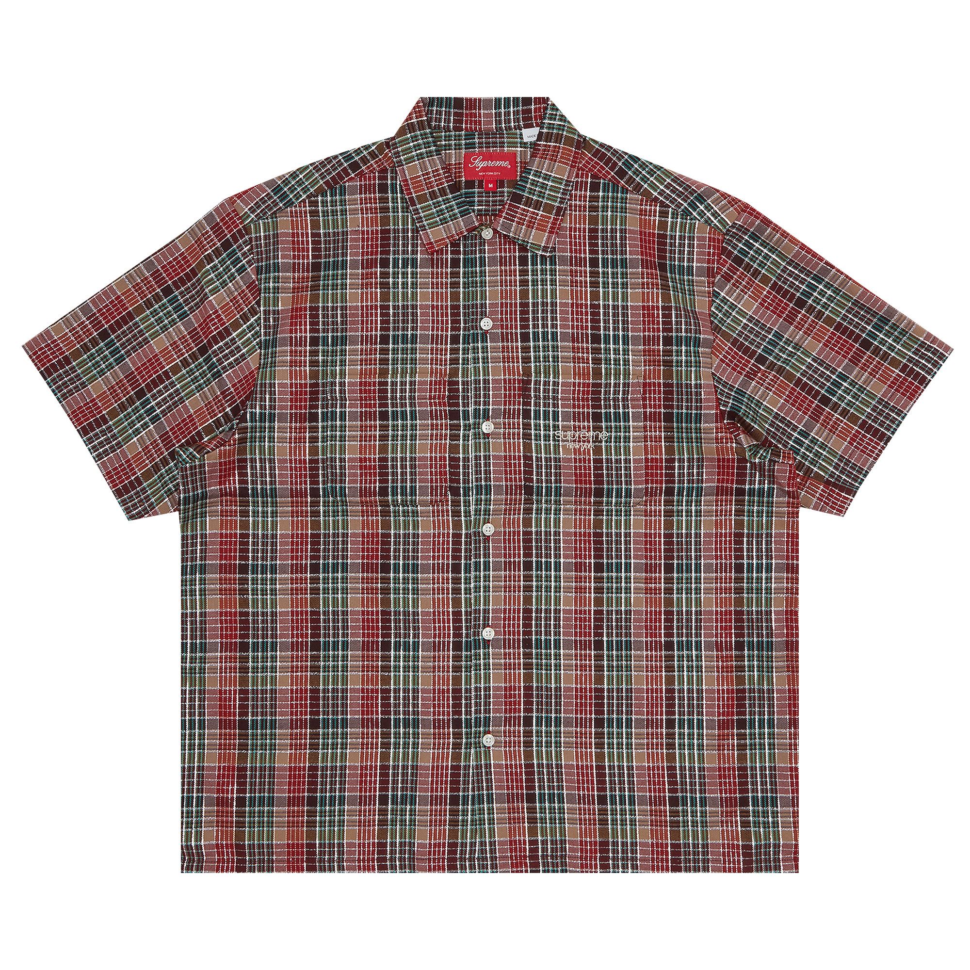 トップス Supreme Mini Plaid S/S Shirt Red Supreme Mini Plaid S S Shirt (SS25) - $138