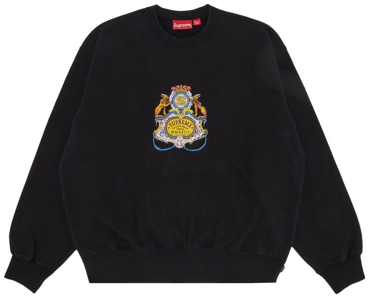 Supreme Crest Crewneck Black
