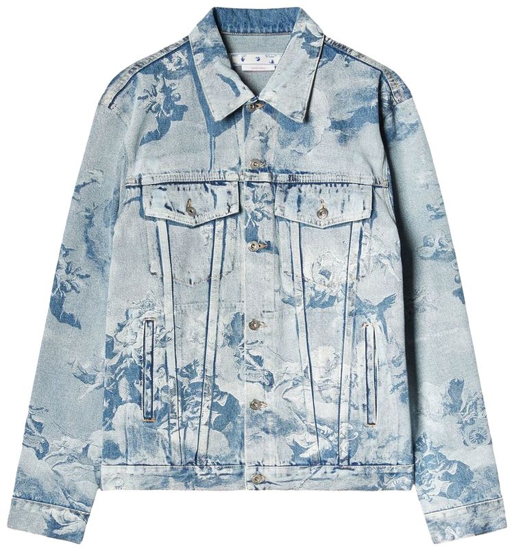 Off White Skate Denim Jacket Azzurro