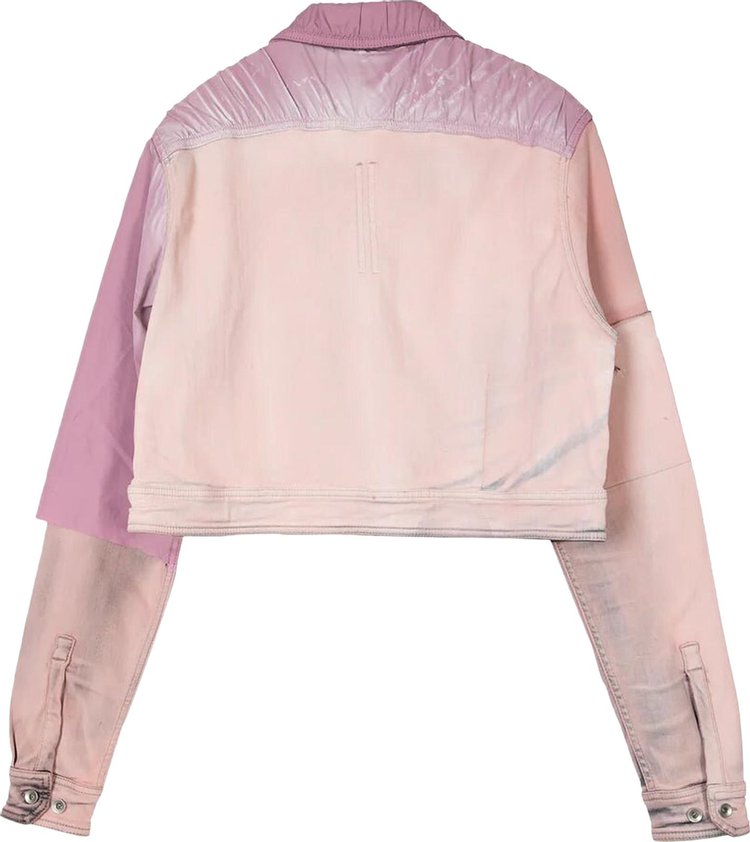 Rick Owens DRKSHDW Giacca Denim Cropped Jacket Faded Pink