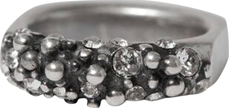 Ann Demeulemeester Hubertine Ring With Small Stones 'Silver'