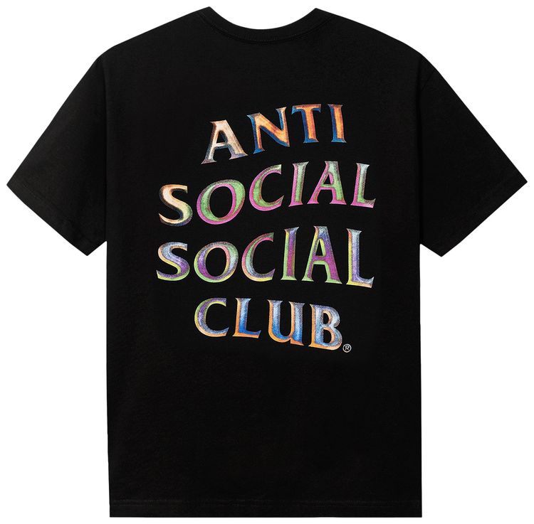 Anti Social Social Club Temporary Memory Pink Tee Black