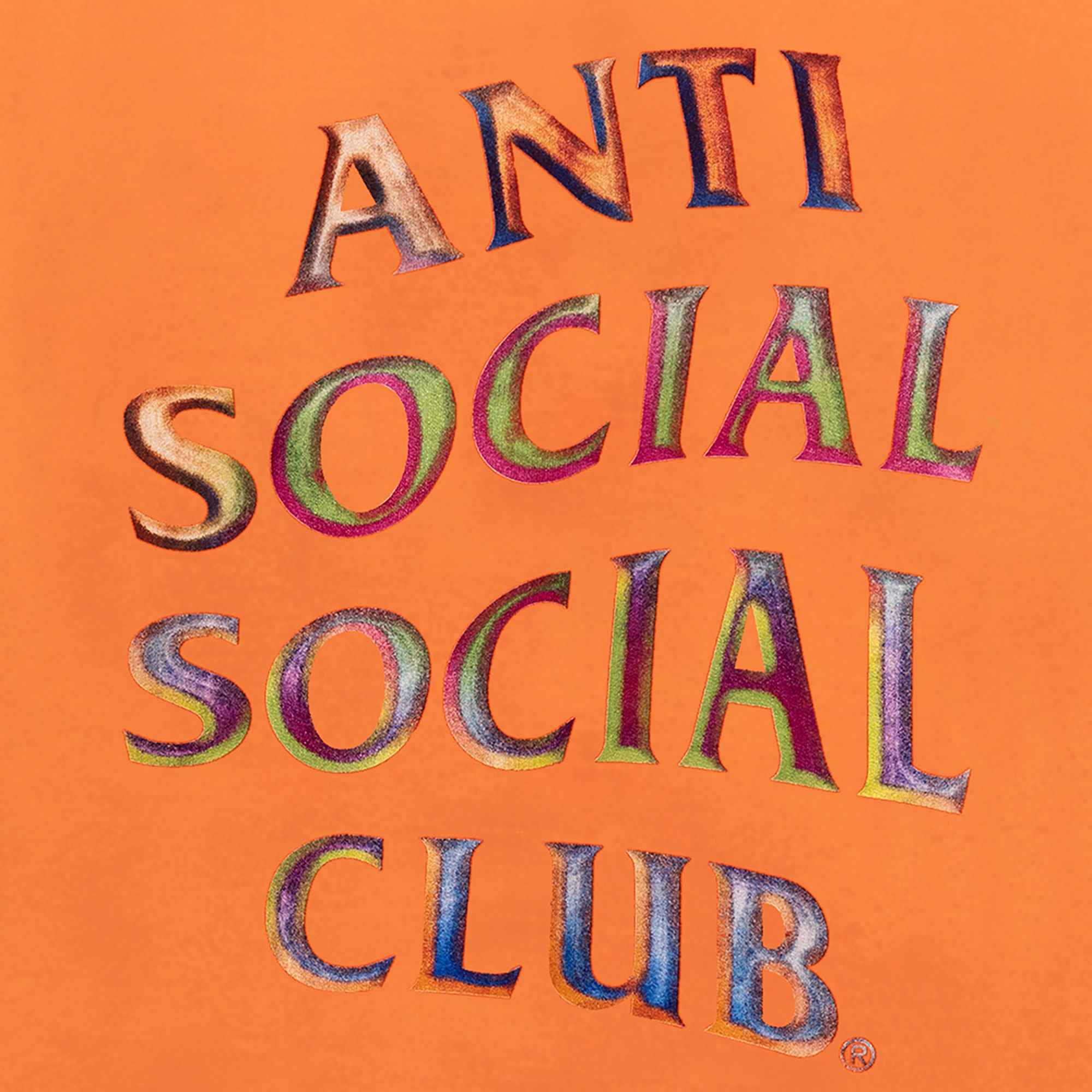 Orange anti social social club hoodie hot sale