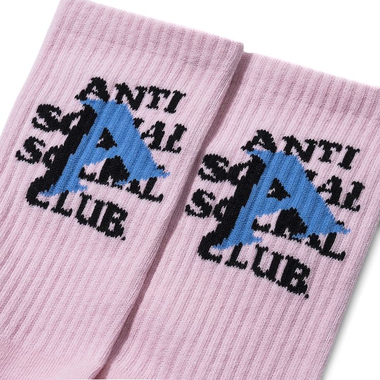 Anti Social Social Club Grade A Feet Socks Pink
