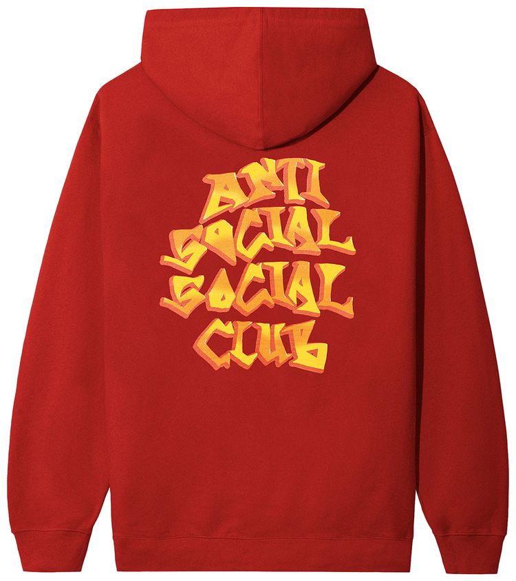 Anti Social Social Club Low Brow Premium Hoodie Red