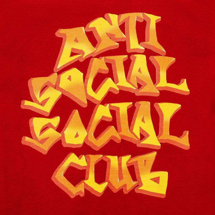 Anti Social Social Club Low Brow Premium Hoodie Red