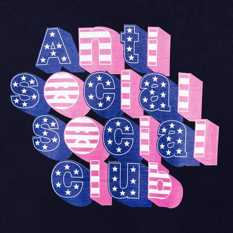 Anti Social Social Club Sign Me Up Hoodie Navy