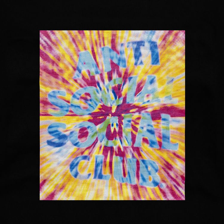 Anti Social Social Club What A TripNo Vacation Hoodie Black