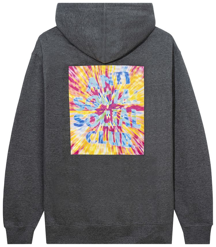 Anti Social Social Club What A TripNo Vacation Hoodie Gunmetal Heather