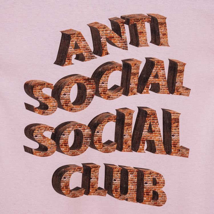 Anti Social Social Club White Picket Fence Tee Pink