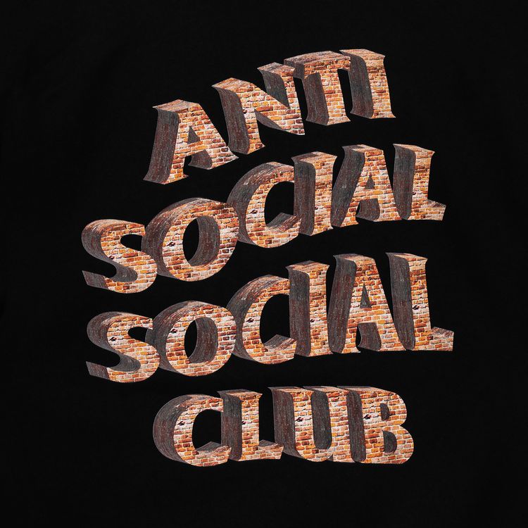 Anti Social Social Club White Picket Fence Hoodie Black