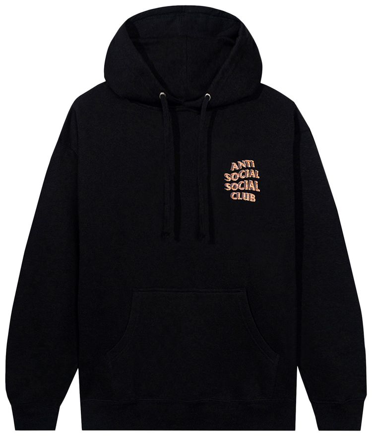 Anti Social Social Club White Picket Fence Hoodie Black