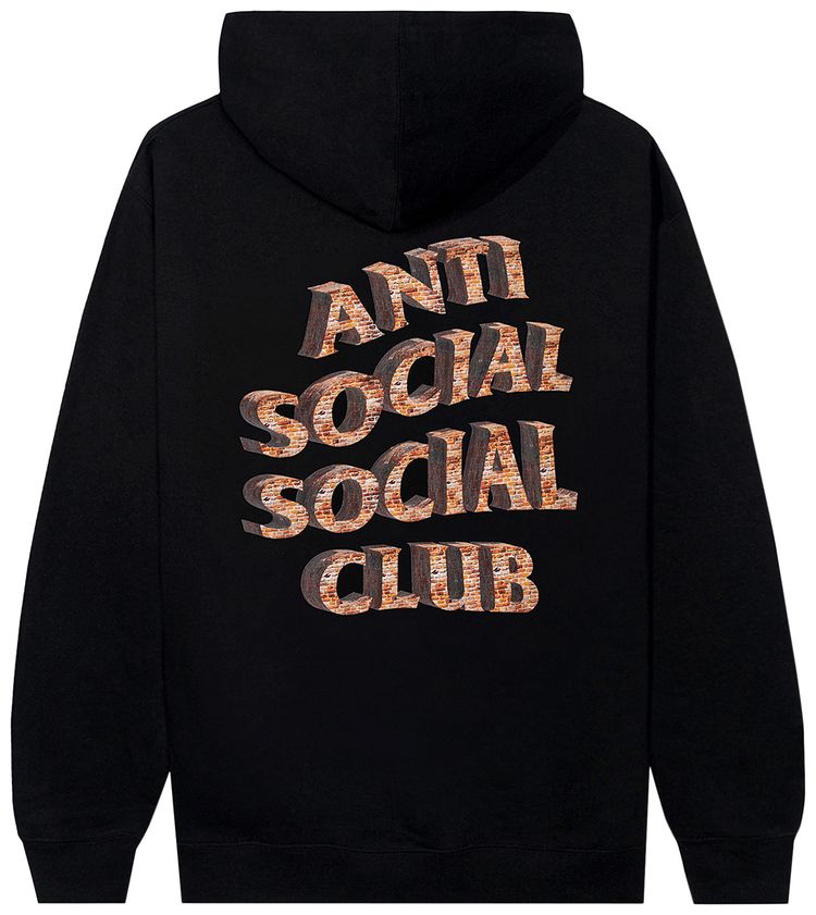 Anti Social Social Club White Picket Fence Hoodie Black