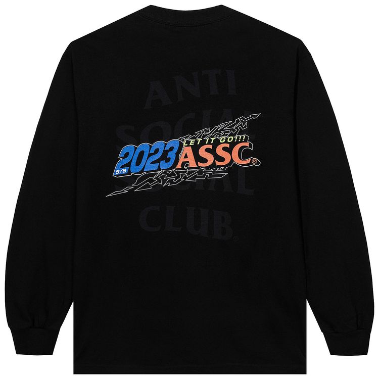 Anti Social Social Club Let It Go Long Sleeve Tee Black