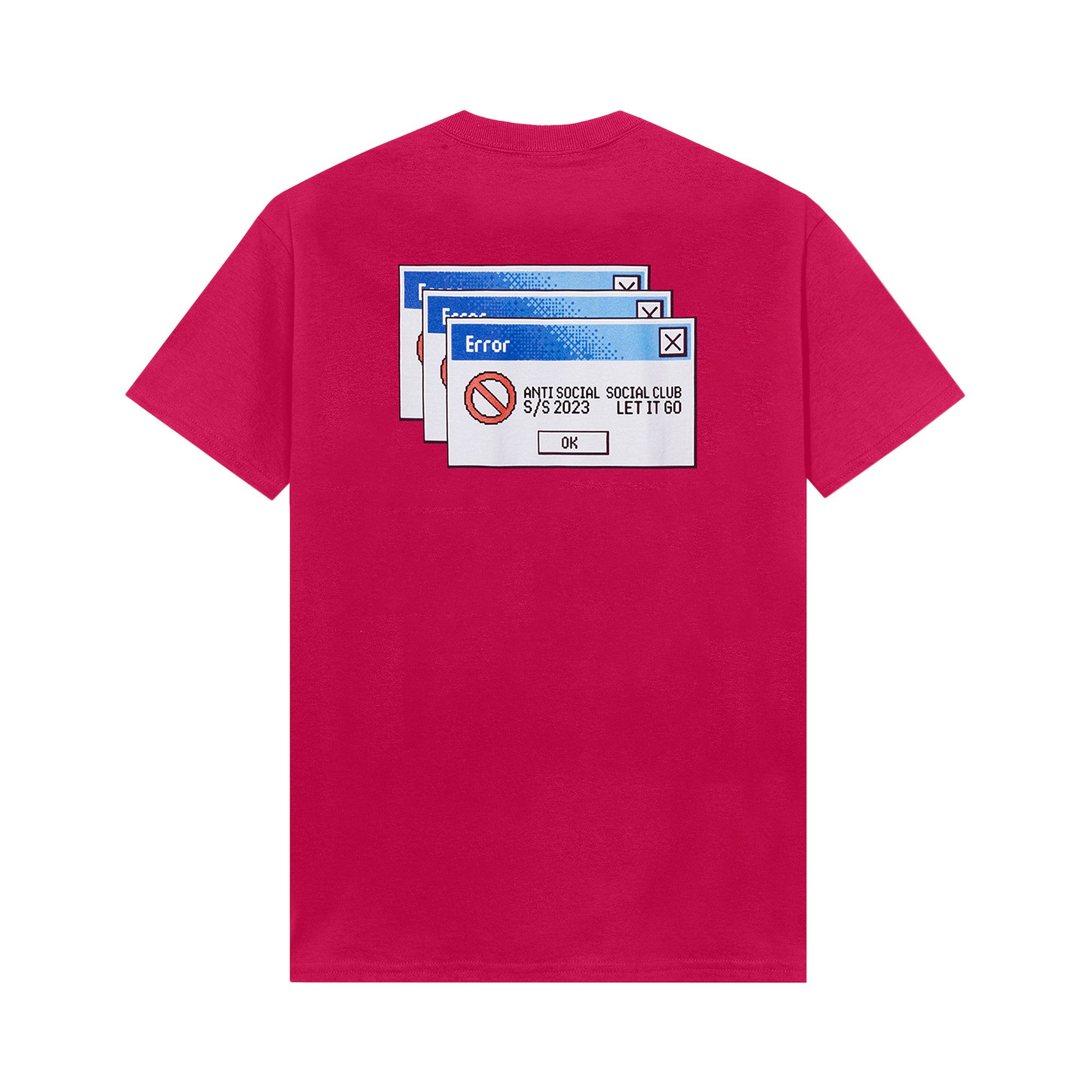 Size xl Anti Social Social Club 404/747 Tee 'Pink'