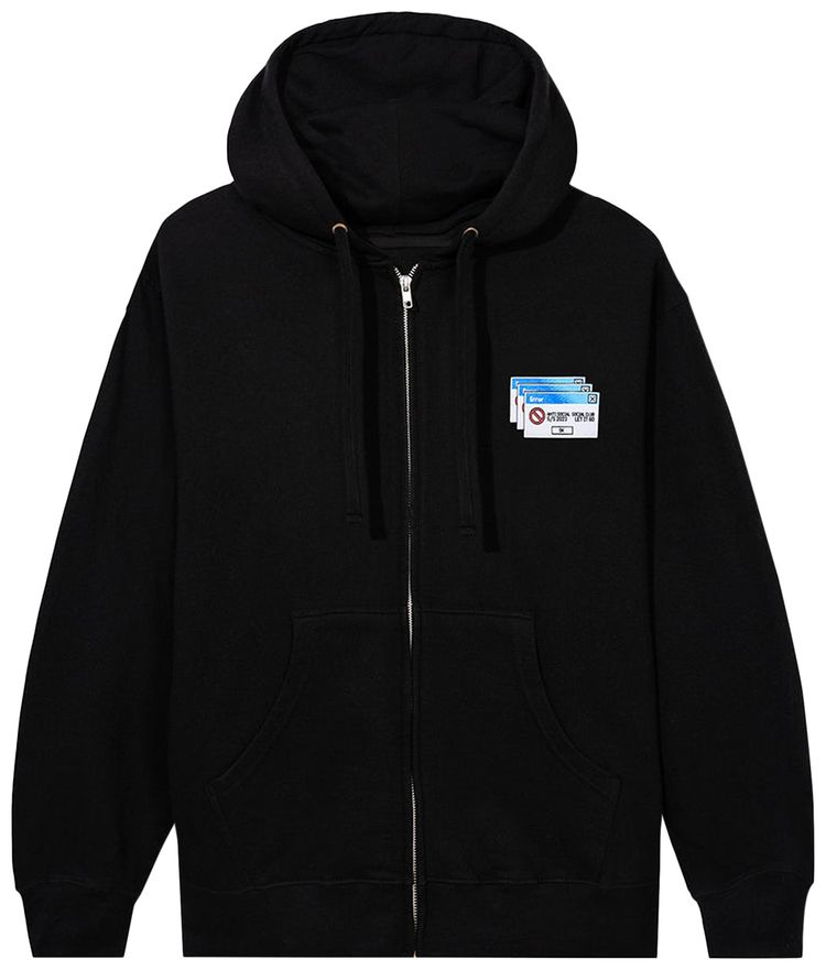Anti Social Social Club 404747 Zip Up Hoodie Black