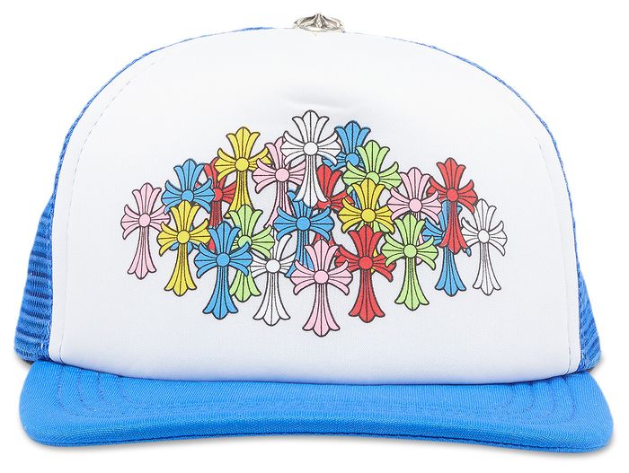 Buy Chrome Hearts Crosse Trucker Hat 'Blue/White' 1383 100000701MCTH