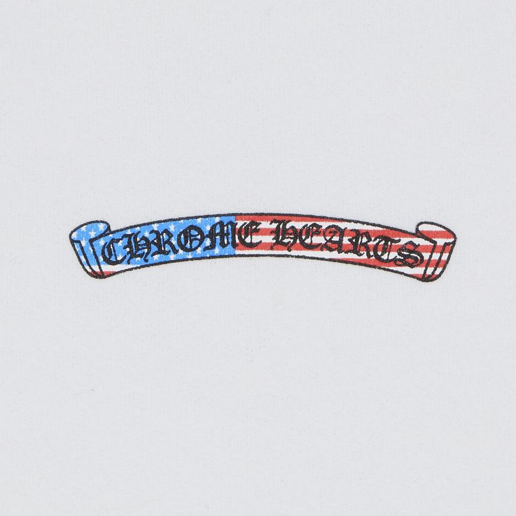 Chrome Hearts Matty Boy America Crewneck Sweatshirt White