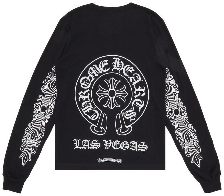Chrome Hearts Las Vegas Exclusive Long Sleeve T Shirt Black