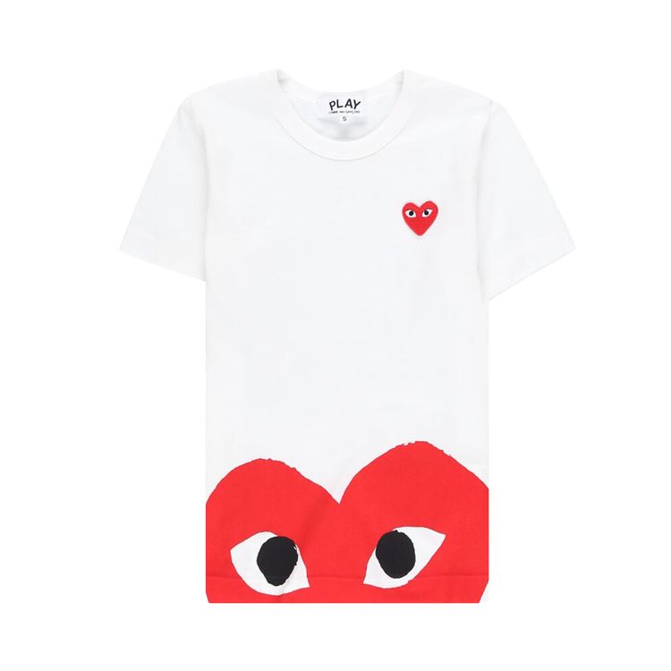 Comme des Garcons PLAY T Shirt White